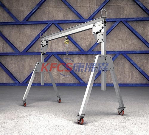 Simple gantry movable crane 2 tons light and small mobile gantry crane