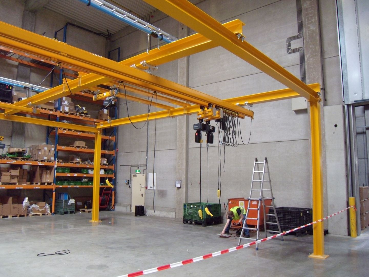 Instructions for use of KBK light crane