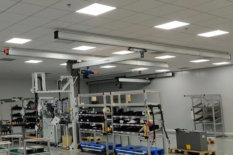 Application of KBK Aluminum Light Crane System in Clean Room