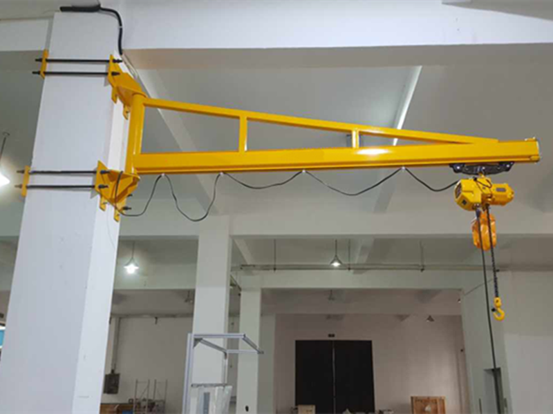 Slewing jib crane wall-mounted