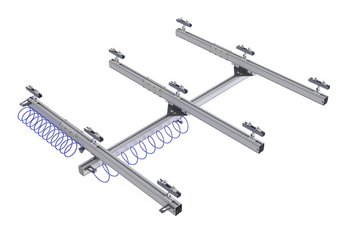 Light Aluminum Rail Crane system