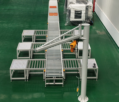 180 degree light jib crane for assembly line